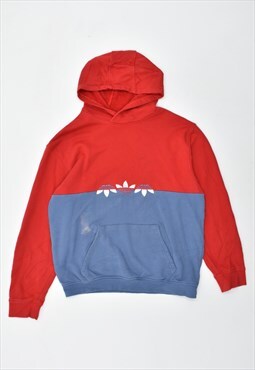 Vintage 90's Adidas Hoodie Jumper Loose Fit Red