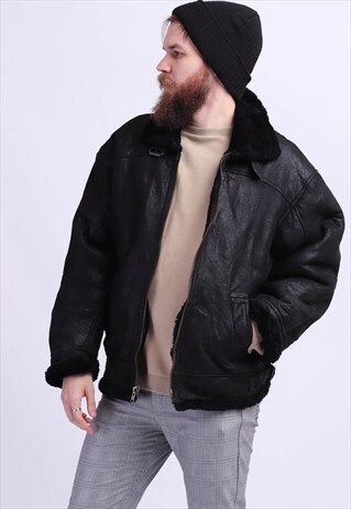 VINTAGE SHEARLING SHEEPSKIN COAT