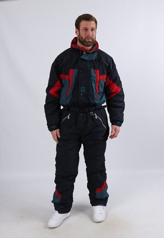 VINTAGE TRESPASS FULL SKI SUIT TALL UK M 40 - 42" (53R)