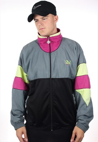 VINTAGE PUMA LIGHTWEIGHT WINDBREAKER FESTIVAL JACKET