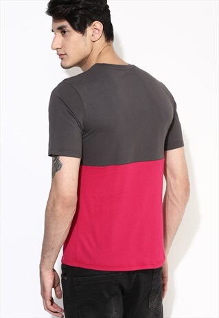 MEN POCKET T SHIRT ORGANIC COTTON PINK T SHIRT VEGAN FASHION