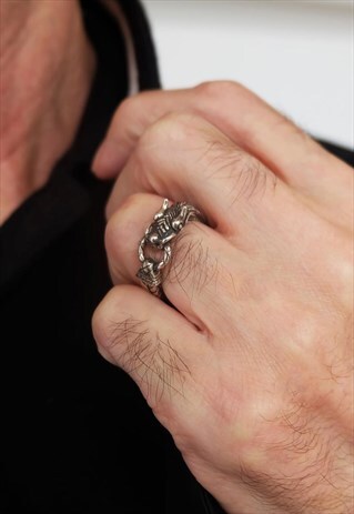 DRAGON STERLING SILVER RING