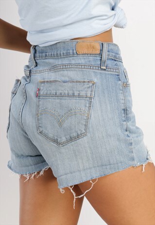 VINTAGE LEVI'S REWORKED DENIM SHORTS ML34