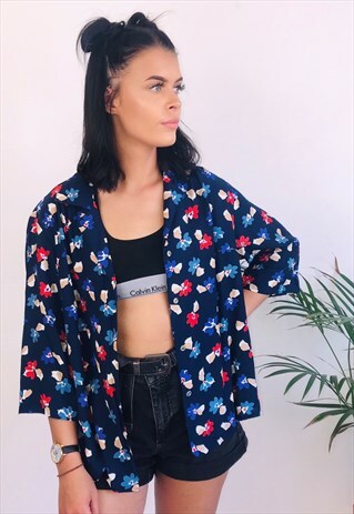 VINTAGE OVERSIZED PATTERN SHIRT
