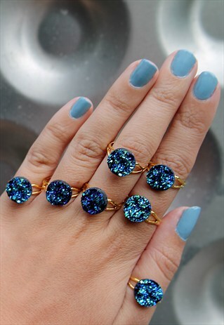 MERMAID DRUZY GOLD RING