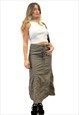 Vintage Y2k Cargo Maxi Skirt