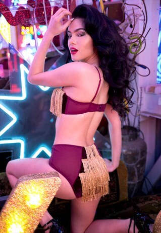 MAJOR VELVET HIGH WAIST BRIEF
