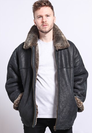 VINTAGE LEATHER AVIATOR JACKET