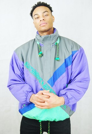 MINT CONDITION CRAZY PADDED SKI JACKET/WINDBREAKER (1990'S)