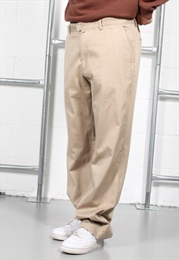 Vintage Gant Chino Trousers in Beige Skater Cargo Pants W38