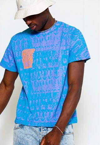 VINTAGE 90S PURPLE AND BLUE TIE DYE T-SHIRT