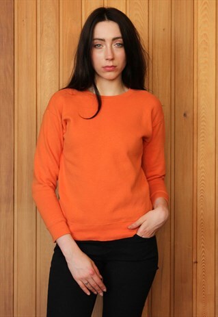 VINTAGE 1990S ORANGE SWEATER