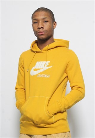 VINTAGE NIKE HOODIE YELLOW