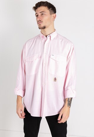 VINTAGE 80S TOMMY HILFIGER CLASSIC SHIRT / S8551