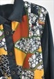 VINTAGE 80S BLOUSE IN ABSTRACT PRINT