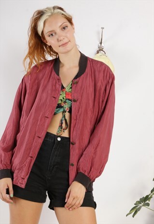 VINTAGE SILK BOMBER JACKET X364