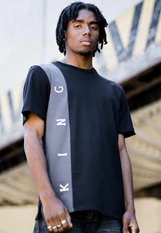 ALDGATE T-SHIRT - BLACK & GREY