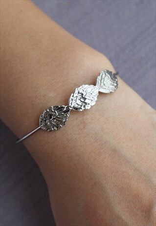 3 LEAVES BRACELET (SILVER)