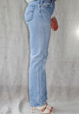 Vintage High Rise 90's 501 Blue Levi Jeans