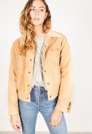 VINTAGE 80S LEE COLOURED DENIM JACKET / R017