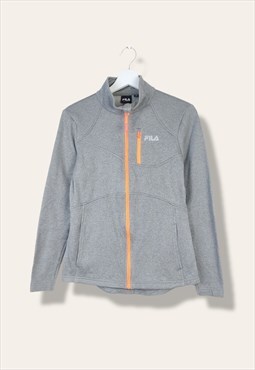Vintage Fila Sweatshirt With zip in Grey XS