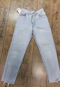 Vintage Tapered Leg High Rise Pale Blue Levi Jeans