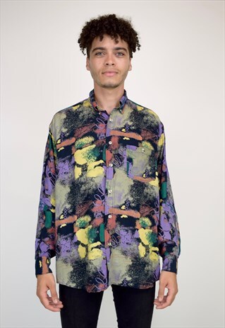 VINTAGE 90'S PATTERNED SHIRT