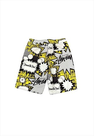 STUSSY VINTAGE 'INCREASE THE PEACE' SHORTS W32