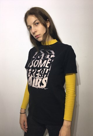 VINTAGE 90' AMAZING UNISEX BLACK NIKE COOL T-SHIRT