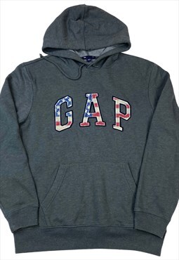 Grey gap logo embroilery hoodie