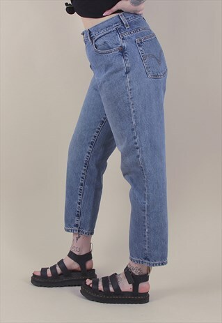 VINTAGE BLUE LEVI'S DENIM JEANS HIGH WAISTED MOM FIT /AB3008