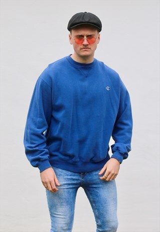 CHAMPION USA MINIMALIST UCLA BLUE VINTAGE SWEATSHIRT