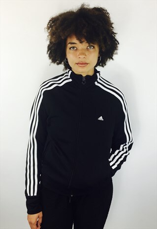 ADIDAS BLACK TRACK JACKET