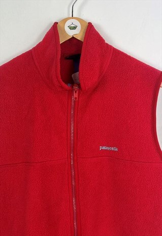 PATAGONIA RED FLEECE GILET MEDIUM