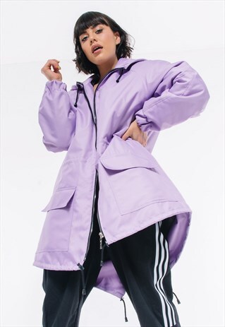 WARM WINTER COAT / PARKA IN LILAC COLOUR