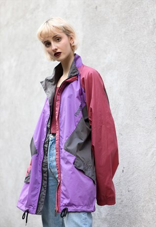 VINTAGE 90'S REEBOK WINDBREAKER PURPLE JACKET