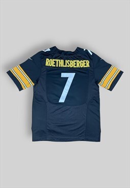 Nike Pittsburgh Steelers Roethlisberger Jersey in Black