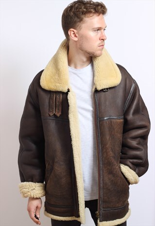 VINTAGE AVIATOR SHEEP SKIN JACKET