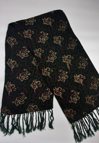 VINTAGE TOOTAL BURGUNDY PAISLEY SCARF