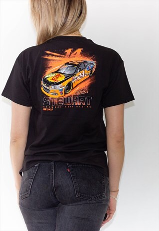 RETRO NASCAR LOGO MOTO T-SHIRT