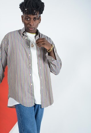 VINTAGE CHECKED SHIRT.