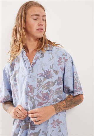 VINTAGE PATTERNED FESTIVAL SHORT SLEEVE SHIRT