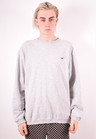 NIKE MENS VINTAGE SWEATSHIRT JUMPER XL GREY 90S