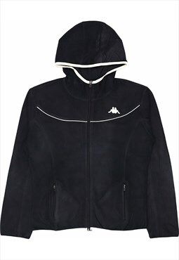 Kappa 90's Fleece Zip Up Hoodie XXLarge (2XL) Black