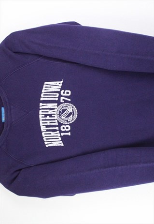 VINTAGE CHAMPION NORTHERN IOWA PURPLE SWEATSHIRT S