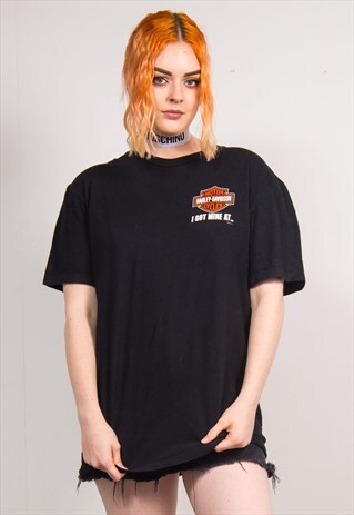 HARLEY-DAVIDSON VINTAGE 90'S BLACK T-SHIRT