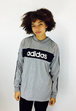 ADIDAS 90S SPELL OUT LONG SLEEVE T SHIRT