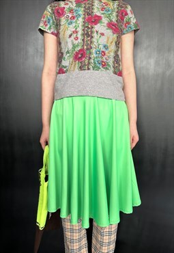 Green y2k styling skirt 