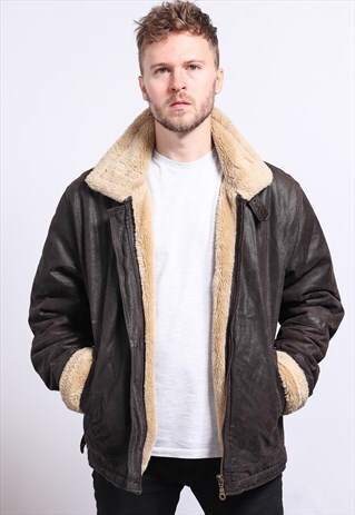 VINTAGE LEATHER AVIATOR JACKET