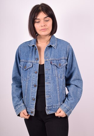 LEVI'S WOMENS VINTAGE DENIM JACKET MEDIUM BLUE 90S